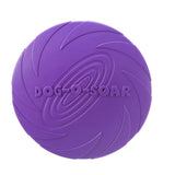 Dog Flying Disc Toy | Soft Rubber Interactive Flying Saucer