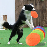 Dog Flying Disc Toy | Soft Rubber Interactive Flying Saucer