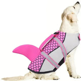 Shark Style Dog Life Jacket | Adjustable Dog Life Vest with Handle