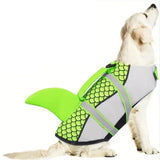Shark Style Dog Life Jacket | Adjustable Dog Life Vest with Handle