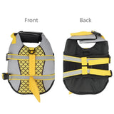 Shark Style Dog Life Jacket | Adjustable Dog Life Vest with Handle