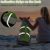 Shark Style Dog Life Jacket | Adjustable Dog Life Vest with Handle