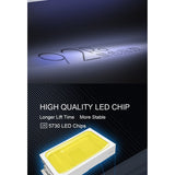  Super Slim LEDs Aquarium Light |Extensible Waterproof Clip on Lamp For Fish Tank |Aquatic Plant Light 18-75CM Extensible|