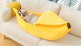 Portable Banana Cat Bed House