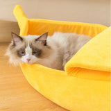 Portable Banana Cat Bed House