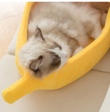 Portable Banana Cat Bed House