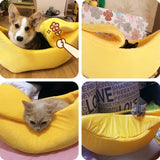 Portable Banana Cat Bed House