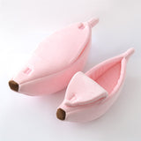 Portable Banana Cat Bed House