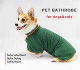 Super Absorbent Cats and Dogs Bathrobe Drying Towel.