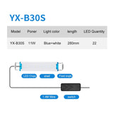  Super Slim LEDs Aquarium Light |Extensible Waterproof Clip on Lamp For Fish Tank |Aquatic Plant Light 18-75CM Extensible|