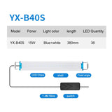  Super Slim LEDs Aquarium Light |Extensible Waterproof Clip on Lamp For Fish Tank |Aquatic Plant Light 18-75CM Extensible|