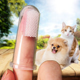 Pet Cleaning Finger Toothbrush | Teddy Dog Brush | Bad Breath Tartar
